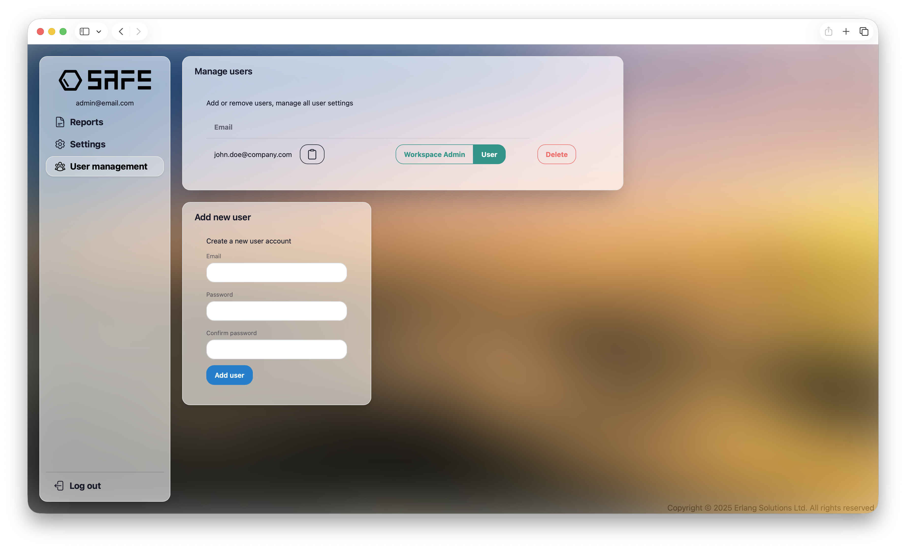 User Management List
